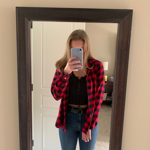 Old Navy Checkered Flannel - Picture 2 of 4